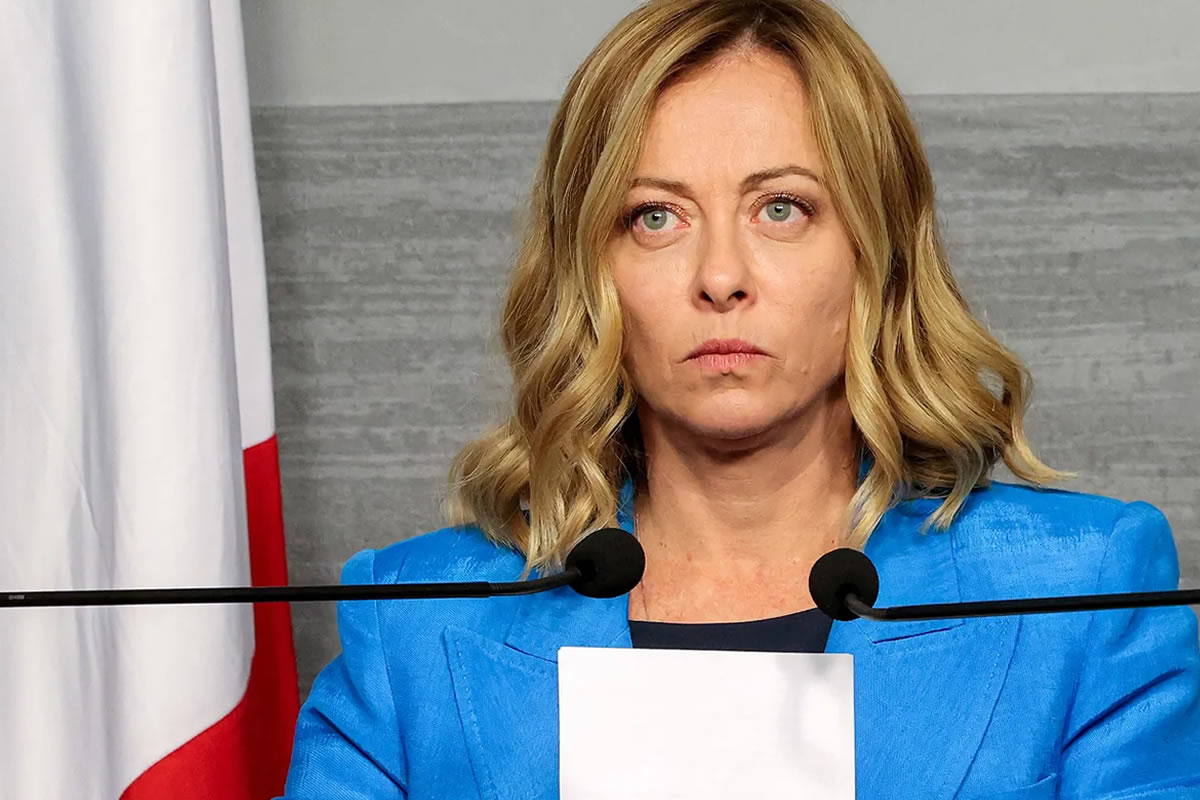 Photo de Giorgia Meloni, femme d'État italienne, présidente du Conseil des ministres italien
