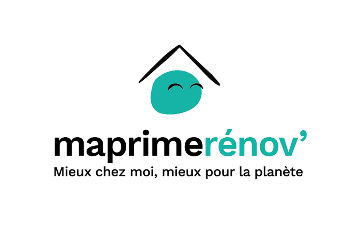 Photo du logo MaPrimeRénov, dispositif public d'aide à la rénovation énergétique