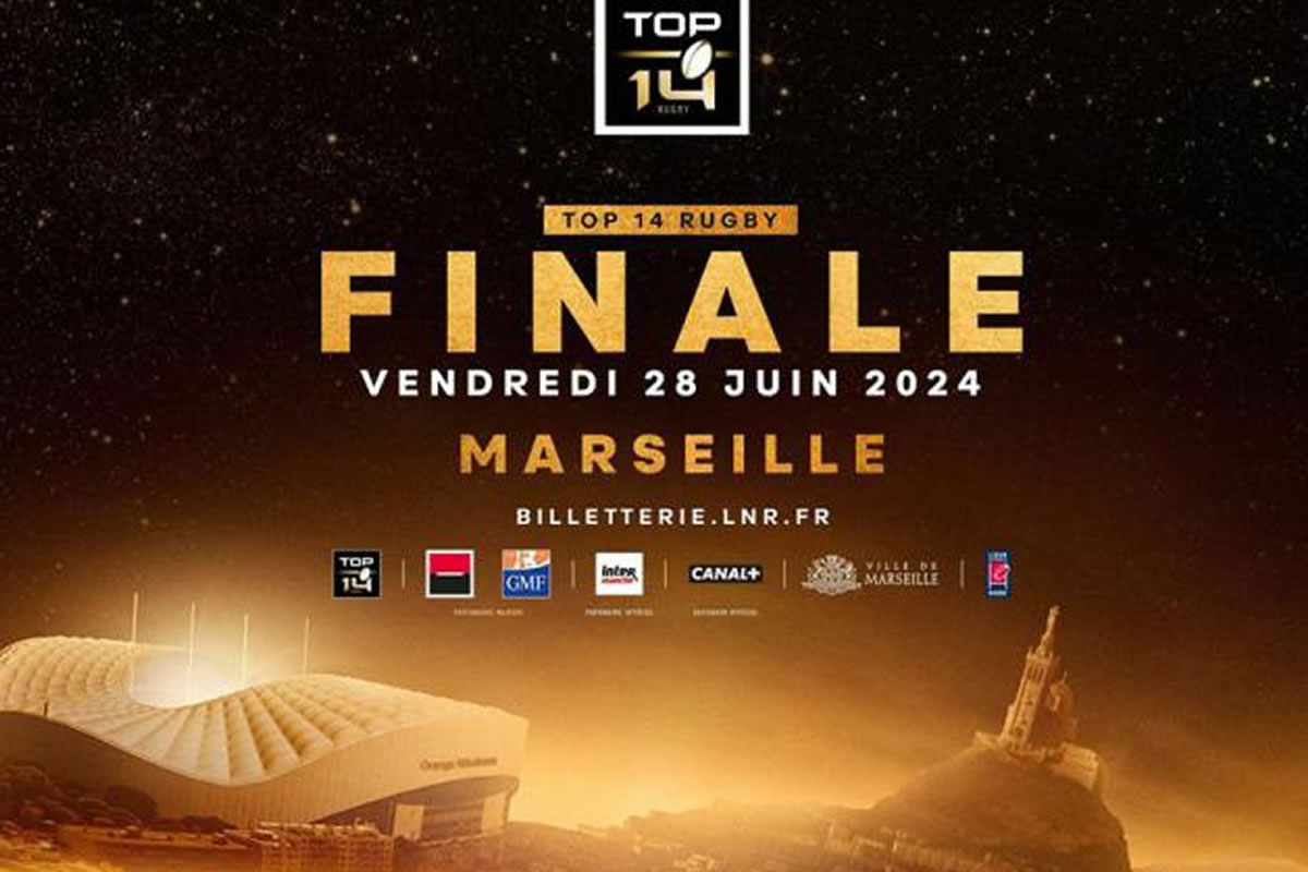 Photo de l'affiche de la finale du Top 14 qui se déroulera à Marseille
